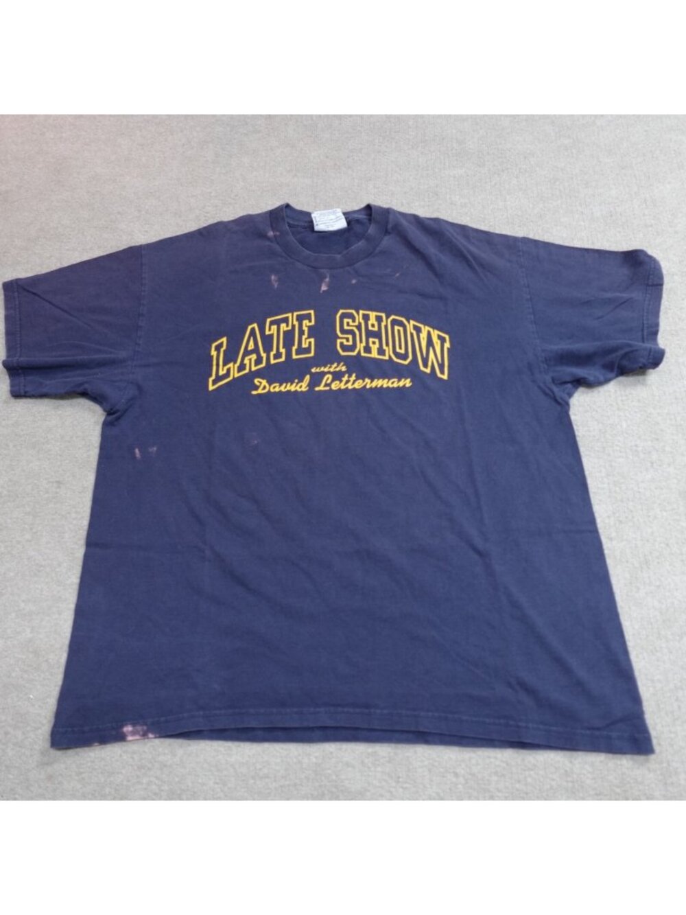 Vintage David Letterman Shirt XL Blue